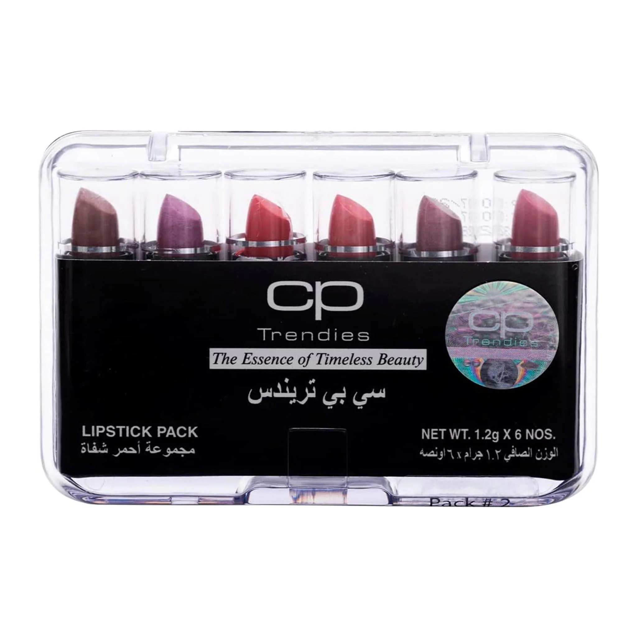 CP Trendies أحمر شفاه 1.2جم - مجموعة من 6 ألوان