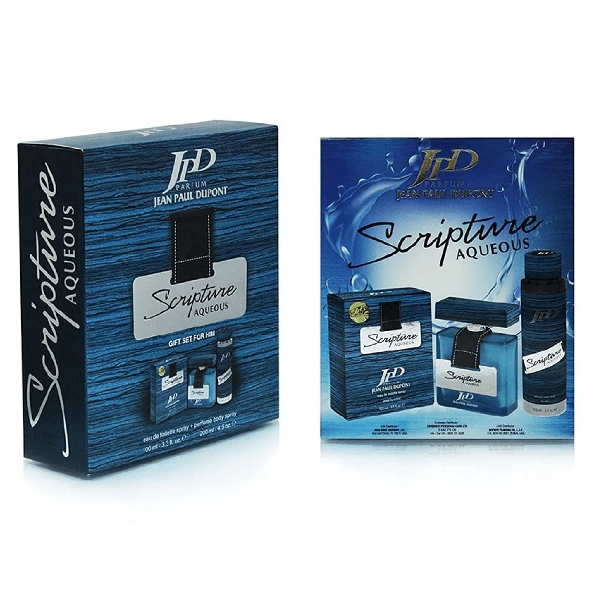 JPD Scripture Aqueous برومو باك عطر + بخاخ للجسم – للرجال - Image 2