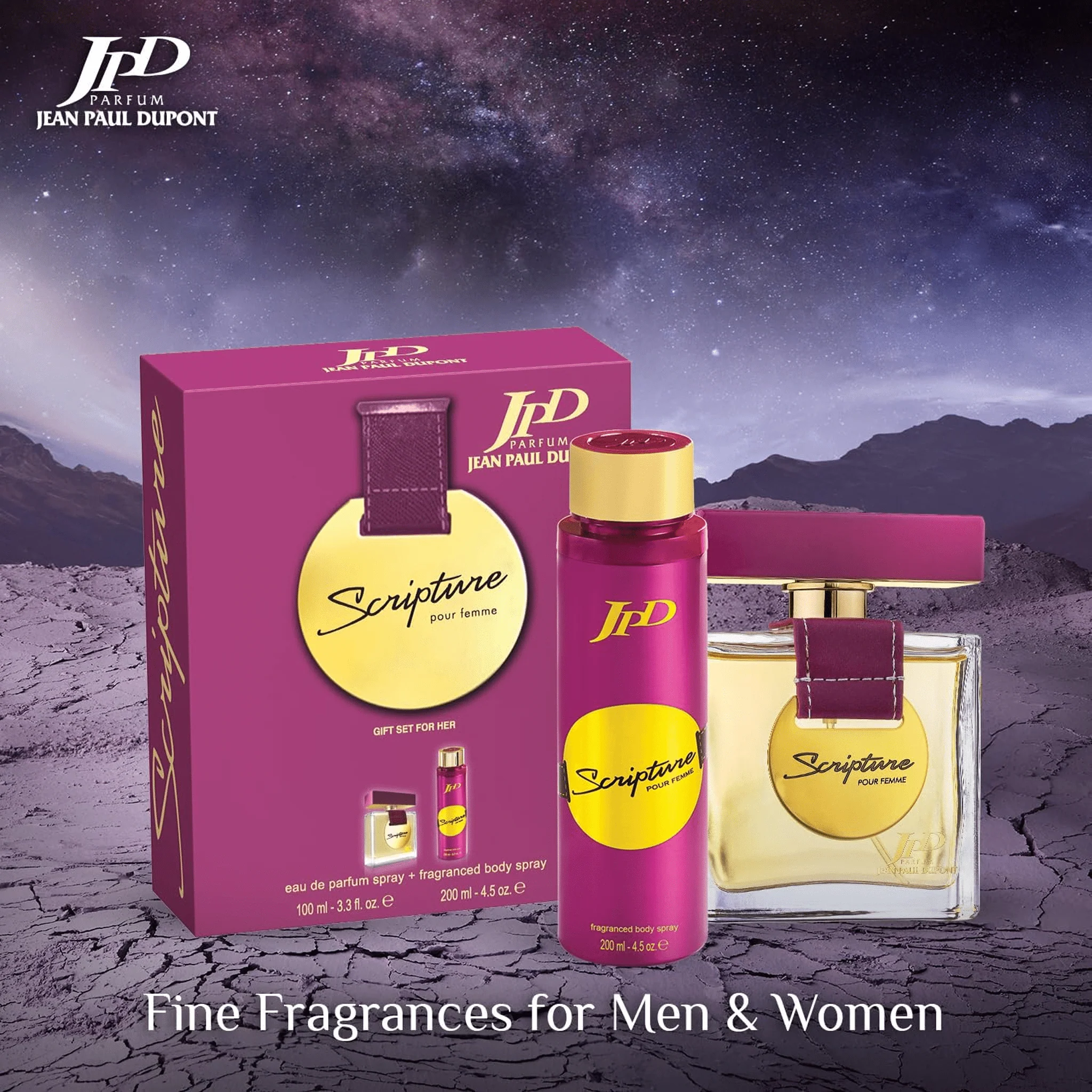 JPD Scripture برومو باك عطر أو دو بارفان + بخاخ للجسم – للنساء - Image 3
