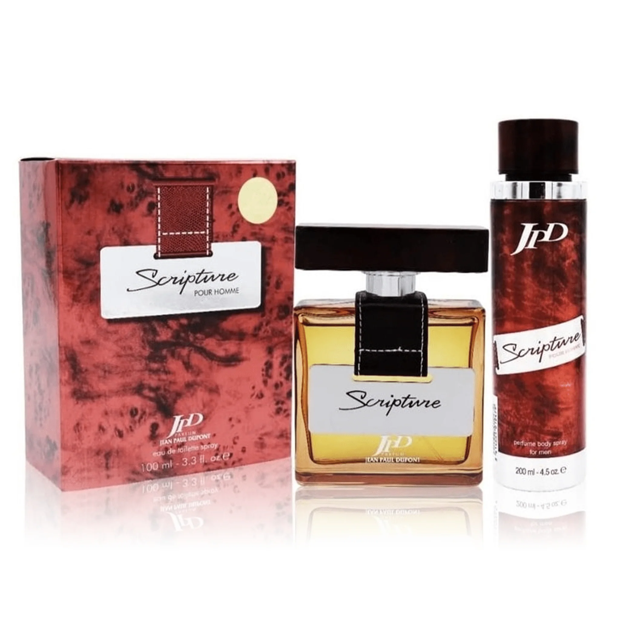JPD Scripture برومو باك عطر أو دو تواليت + بخاخ للجسم – للرجال